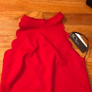 BCX high neck red dress